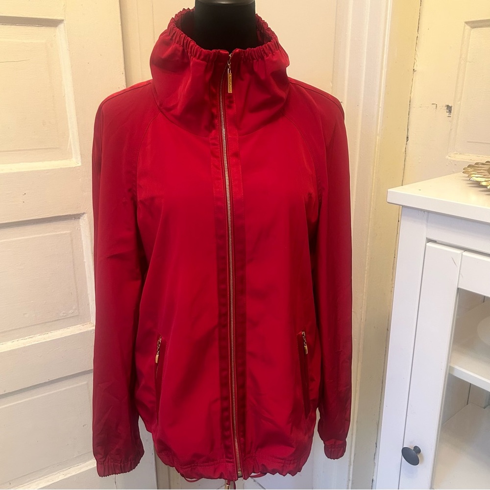 ST JOHN Lightweight High Collar Athleisure Women's Jacket Streetwear Casual